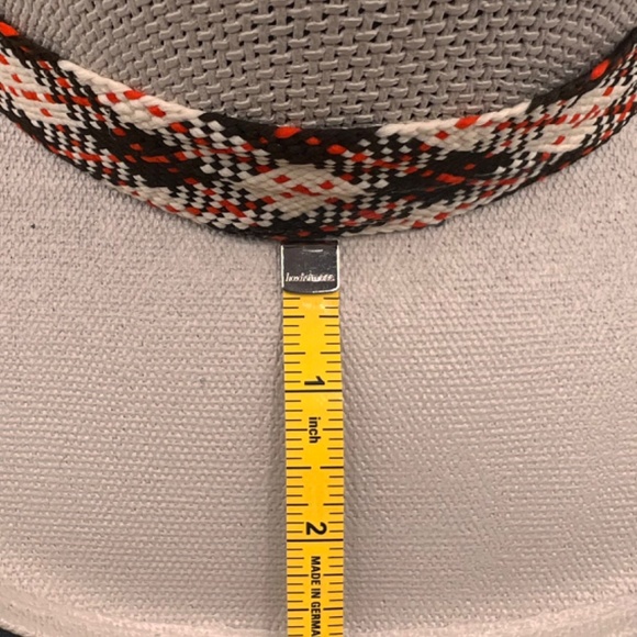 H16 Hat Gallero style in grey with Read + Black headband NWOT - Picture 7 of 9